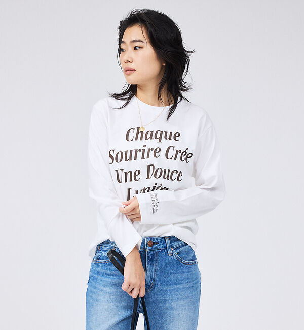 Rouge vif「ロゴロングスリーブTシャツ」|Tシャツ・カットソー|