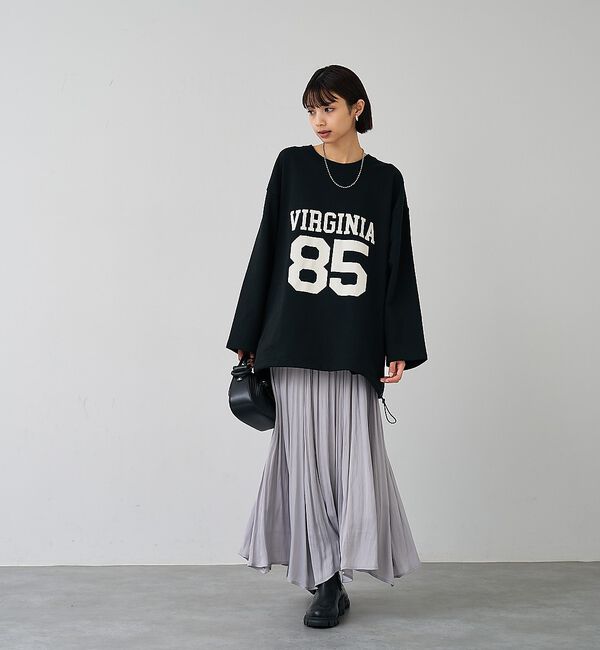 abahouse mavie「裏毛ドロストロゴプルオーバー」|スウェット・ジャージ|