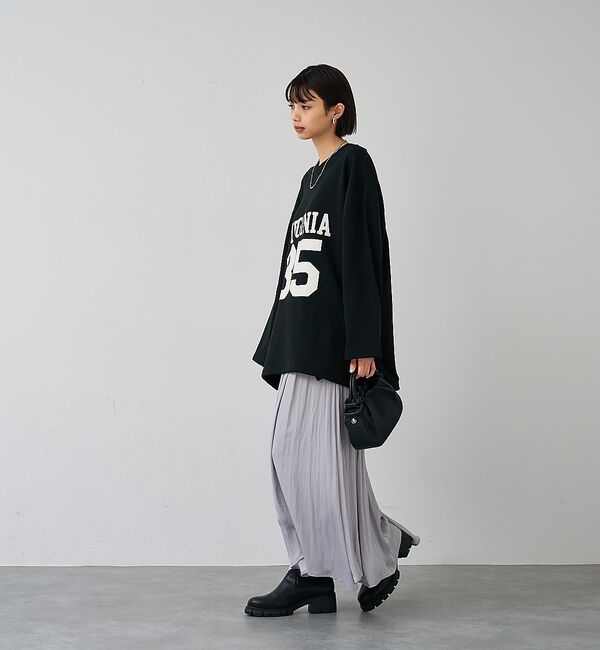 abahouse mavie「裏毛ドロストロゴプルオーバー」|スウェット・ジャージ|