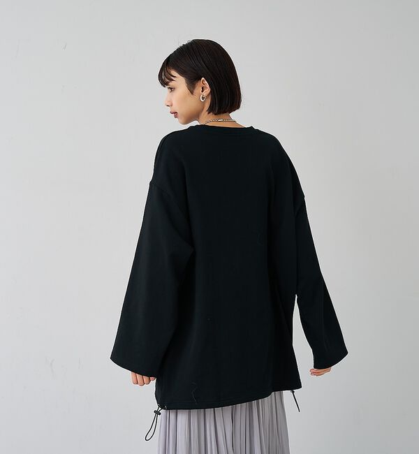 abahouse mavie「裏毛ドロストロゴプルオーバー」|スウェット・ジャージ|