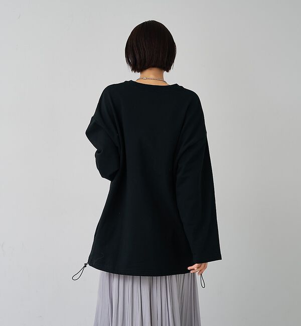 abahouse mavie「裏毛ドロストロゴプルオーバー」|スウェット・ジャージ|