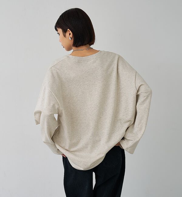 abahouse mavie「裏毛ドロストロゴプルオーバー」|スウェット・ジャージ|