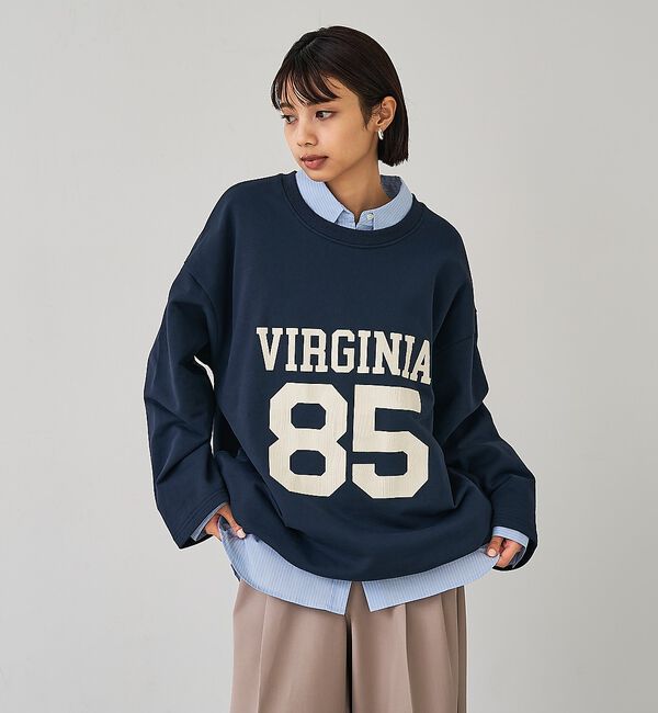 abahouse mavie「裏毛ドロストロゴプルオーバー」|スウェット・ジャージ|