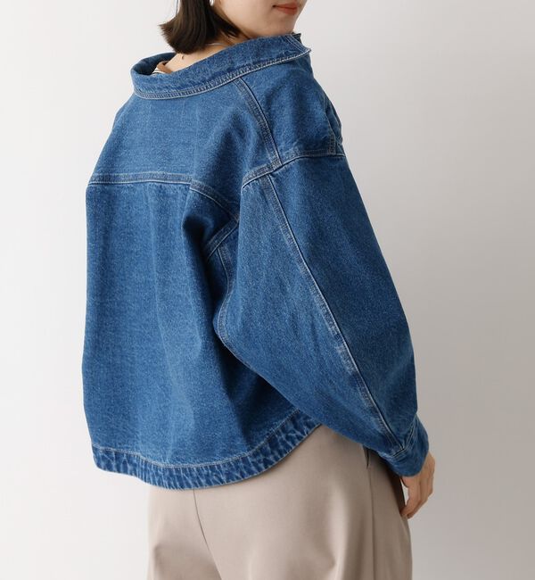 abahouse mavie「【オリジナル】デニムショートジャケット/バルーン袖/長袖/羽織/春服【予約】」|その他|