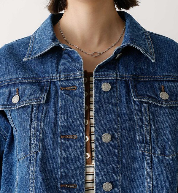 abahouse mavie「【オリジナル】デニムショートジャケット/バルーン袖/長袖/羽織/春服【予約】」|その他|