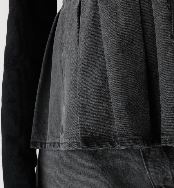 abahouse mavie「ウォッシュドデニムキャミ/レイヤード/バックリボン/春服/夏服【予約】」|キャミソール|