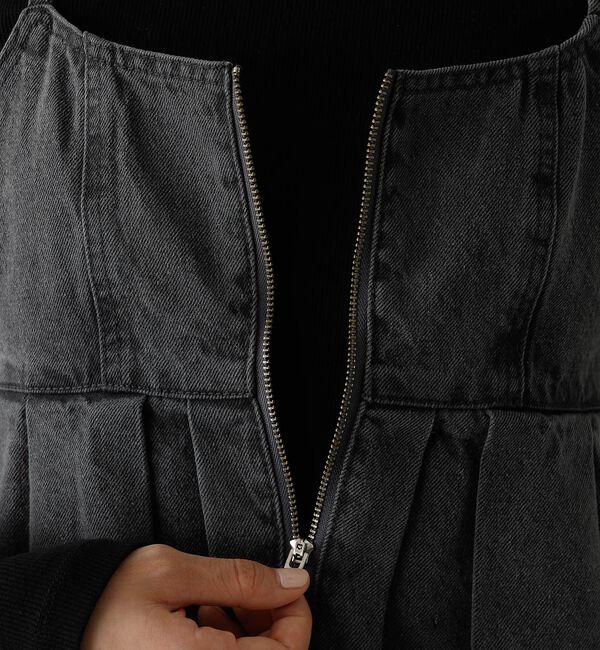 abahouse mavie「ウォッシュドデニムキャミ/レイヤード/バックリボン/春服/夏服【予約】」|キャミソール|