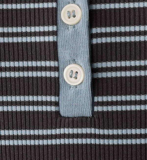 abahouse mavie「ボーダーヘンリーネックプルオーバー【予約】」|Tシャツ・カットソー|