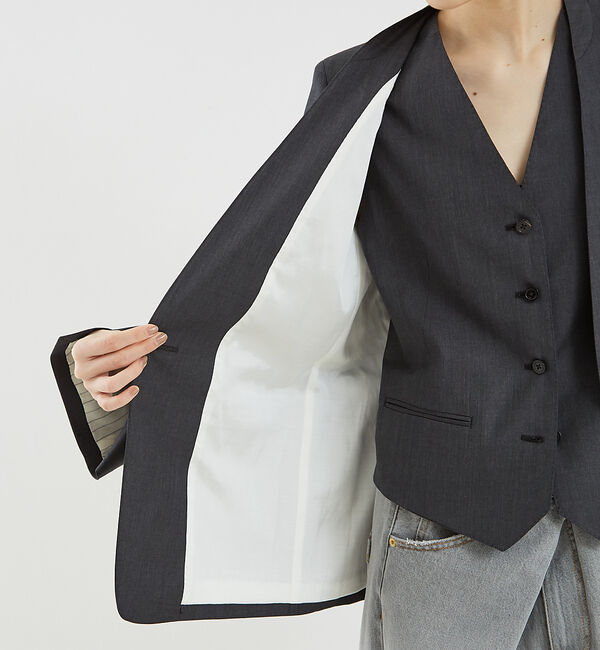 The Store by C' 「【COCUCA】ノーカラージャケット」|ノーカラージャケット|