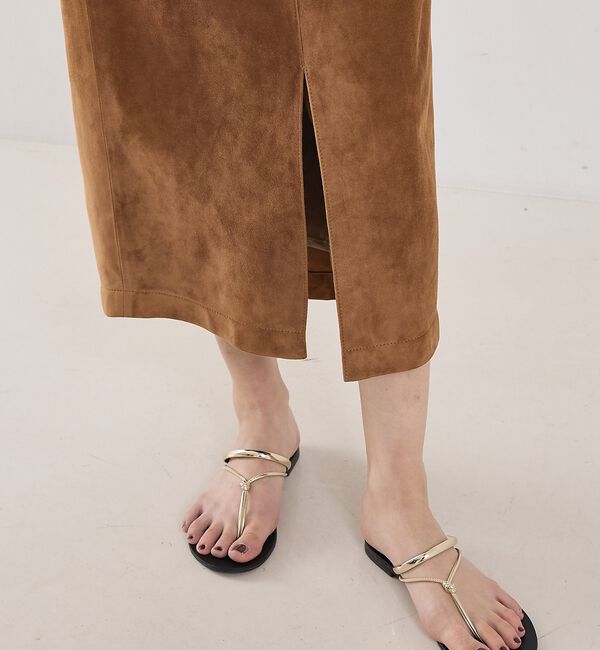 The Store by C' 「【COCUCA】スエードスリットスカート」|スカート|