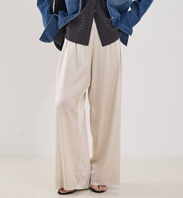 The Store by C' 「【COCUCA】ウォッシャブルシルクパンツ【予約】」|その他|ベージュ