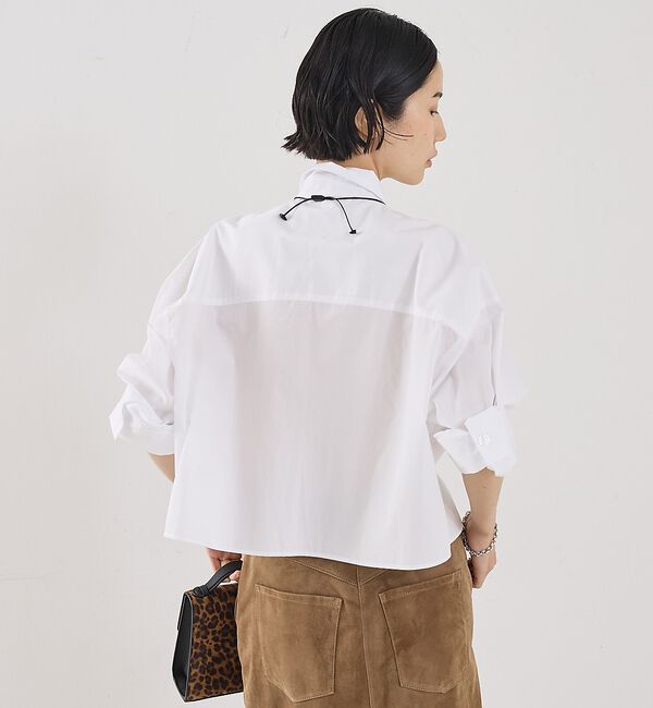 The Store by C' 「【TWP】Next Ex／クロップ丈シャツ」|シャツ・ブラウス|