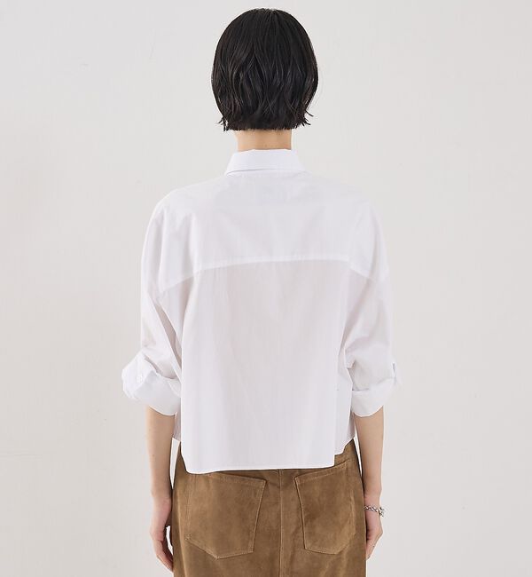 The Store by C' 「【TWP】Next Ex／クロップ丈シャツ」|シャツ・ブラウス|