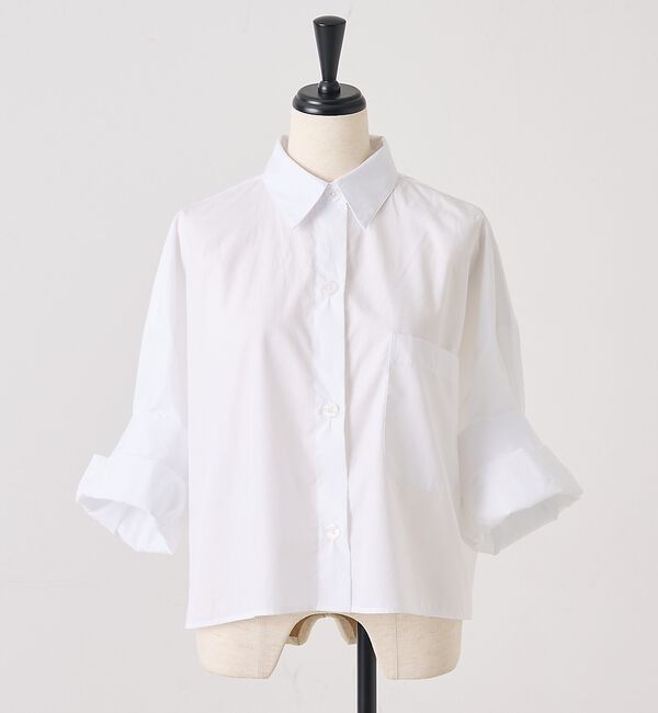 The Store by C' 「【TWP】Next Ex／クロップ丈シャツ」|シャツ・ブラウス|