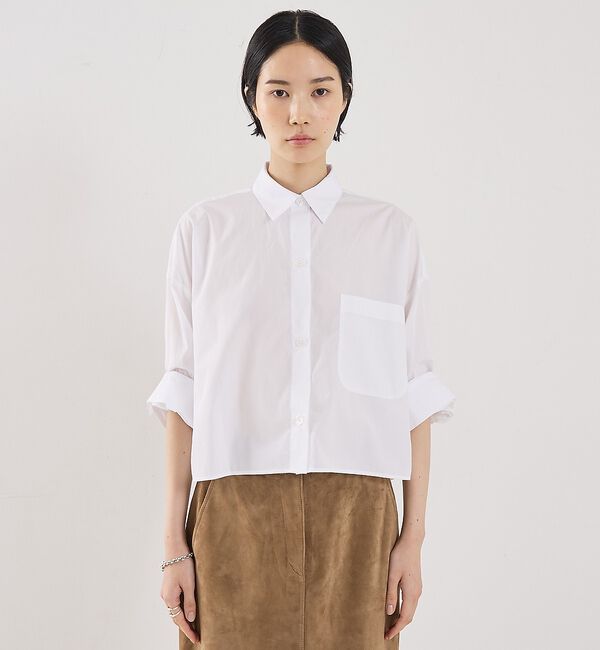 The Store by C' 「【TWP】Next Ex／クロップ丈シャツ」|シャツ・ブラウス|