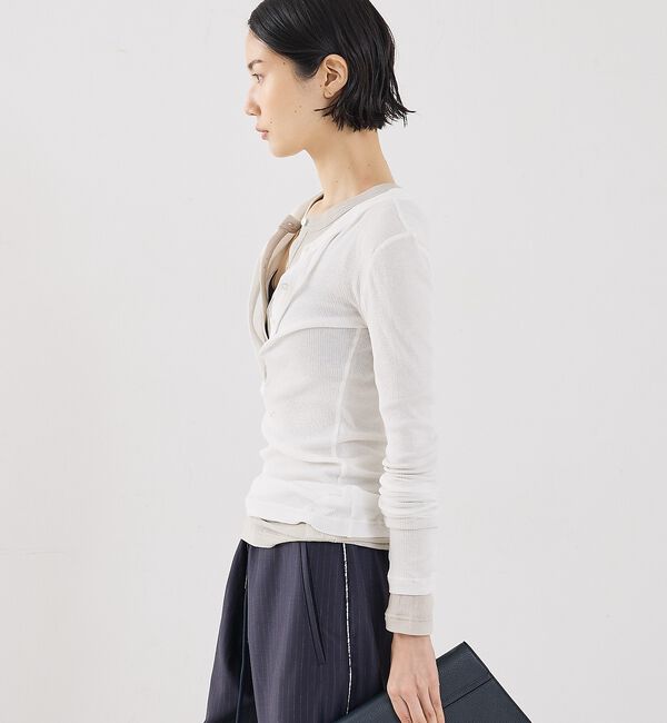 The Store by C' 「【COCUCA】ヘンリーリブプルオーバー【予約】」|Tシャツ・カットソー|