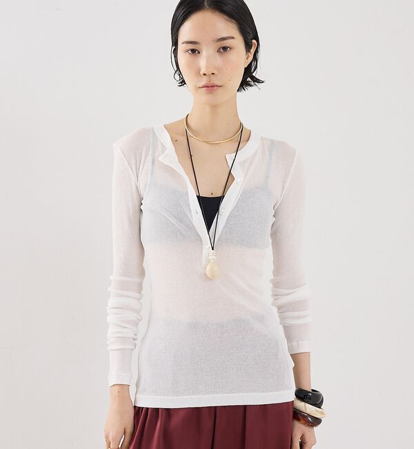 The Store by C' 「【COCUCA】ヘンリーリブプルオーバー【予約】」|Tシャツ・カットソー|