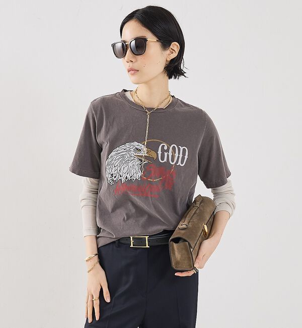 The Store by C' 「【REMI RELIEF】【別注】【WEB限定】GODツアーTee柄半袖カットソ」|Tシャツ・カットソー|チョコ