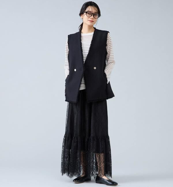 Liesse「ロングスリーブシアーニット」|ニット・セーター|