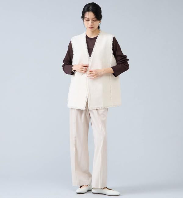 Liesse「ロングスリーブシアーニット」|ニット・セーター|