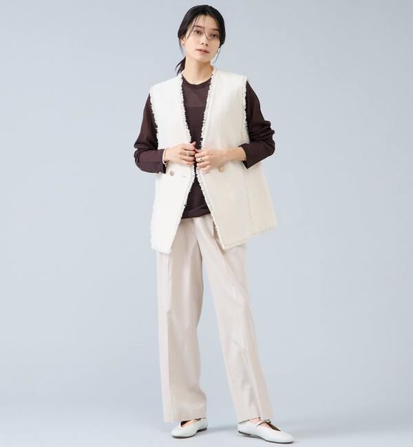 Liesse「ロングスリーブシアーニット」|ニット・セーター|