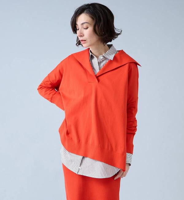 Liesse「ビックカラーワイドニット」|ニット・セーター|