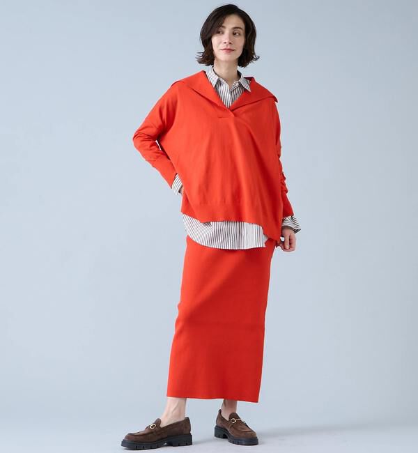 Liesse「ビックカラーワイドニット」|ニット・セーター|