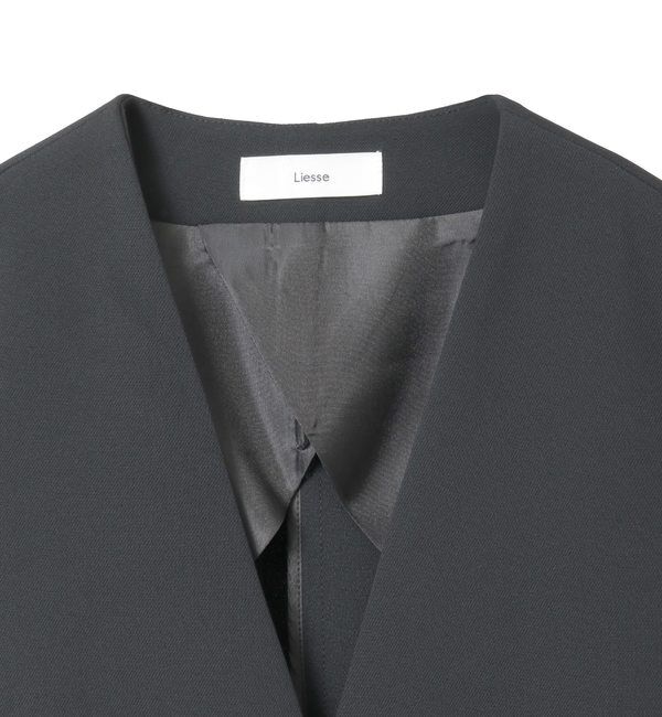 Liesse「Vカラージャケット」|ノーカラージャケット|