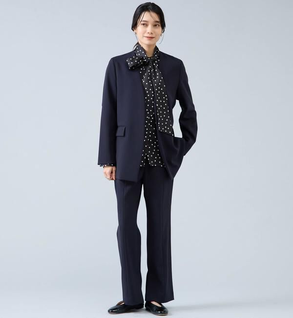 Liesse「Vカラージャケット」|ノーカラージャケット|