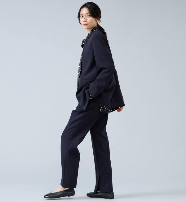 Liesse「Vカラージャケット」|ノーカラージャケット|