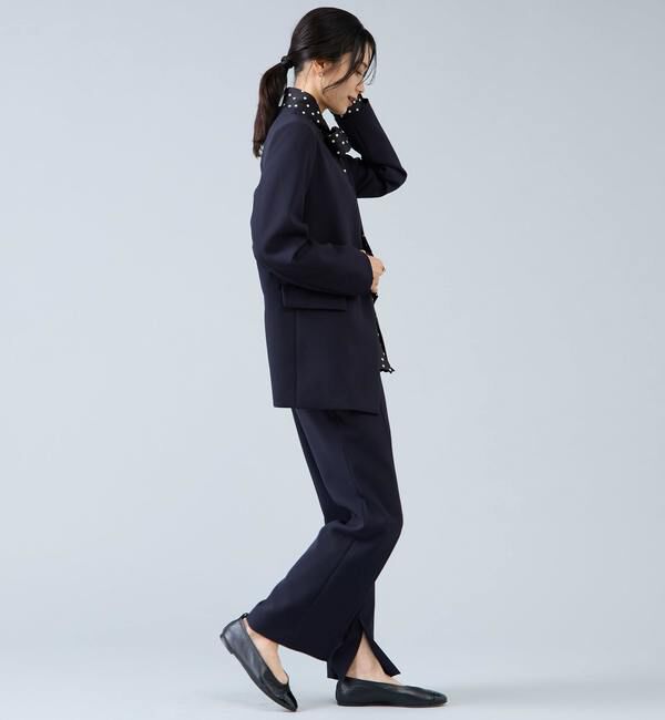 Liesse「Vカラージャケット」|ノーカラージャケット|