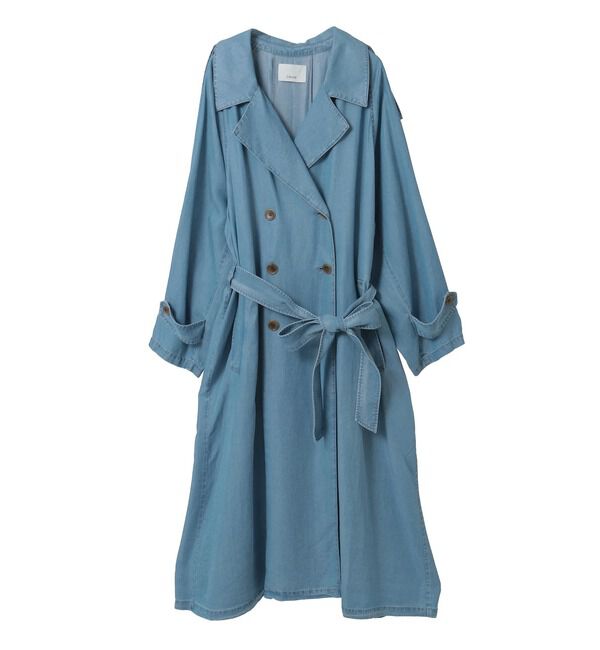 Liesse「テンセルデニムAライントレンチコート」|デニムジャケット|