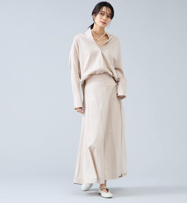 Liesse「バンドカラーロングシャツ」|シャツ・ブラウス|