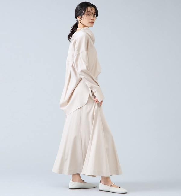 Liesse「バンドカラーロングシャツ」|シャツ・ブラウス|