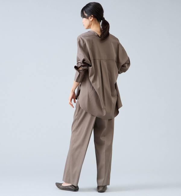 Liesse「バンドカラーロングシャツ」|シャツ・ブラウス|