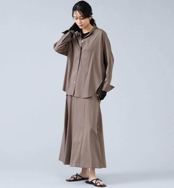 Liesse「バンドカラーロングシャツ」|シャツ・ブラウス|