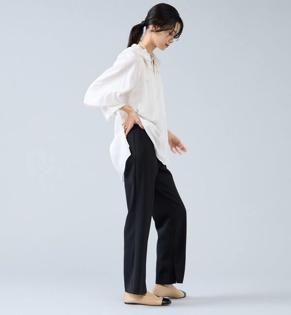 Liesse「フリルネックブラウス」|シャツ・ブラウス|