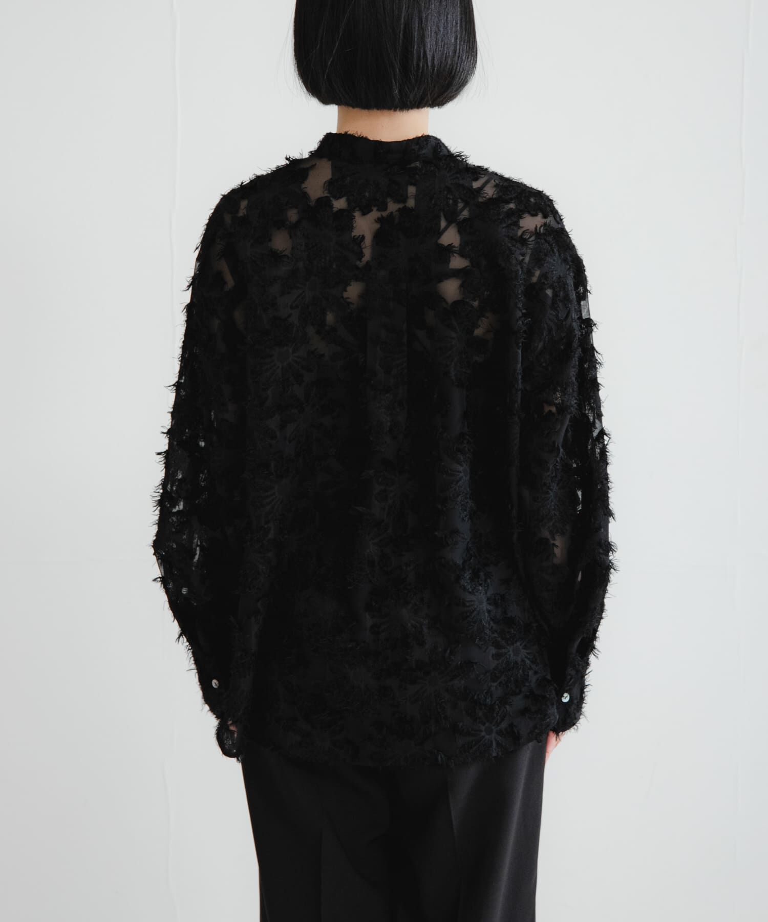 URBAN RESEARCH「カットジャガードバンドカラーシャツ」|シャツ・ブラウス|