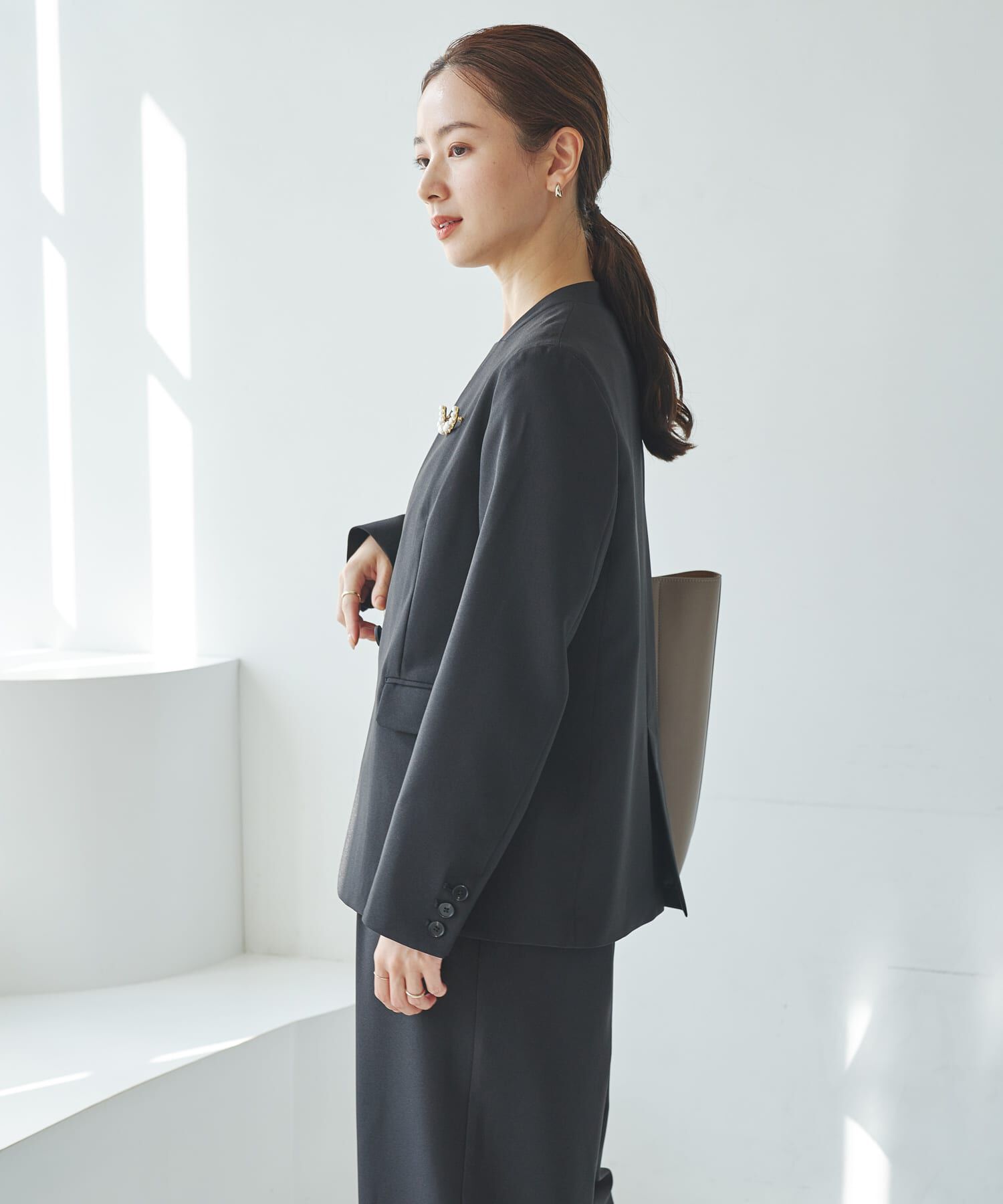 URBAN RESEARCH「『セットアップ対応』ノーカラージャケット」|ノーカラージャケット|