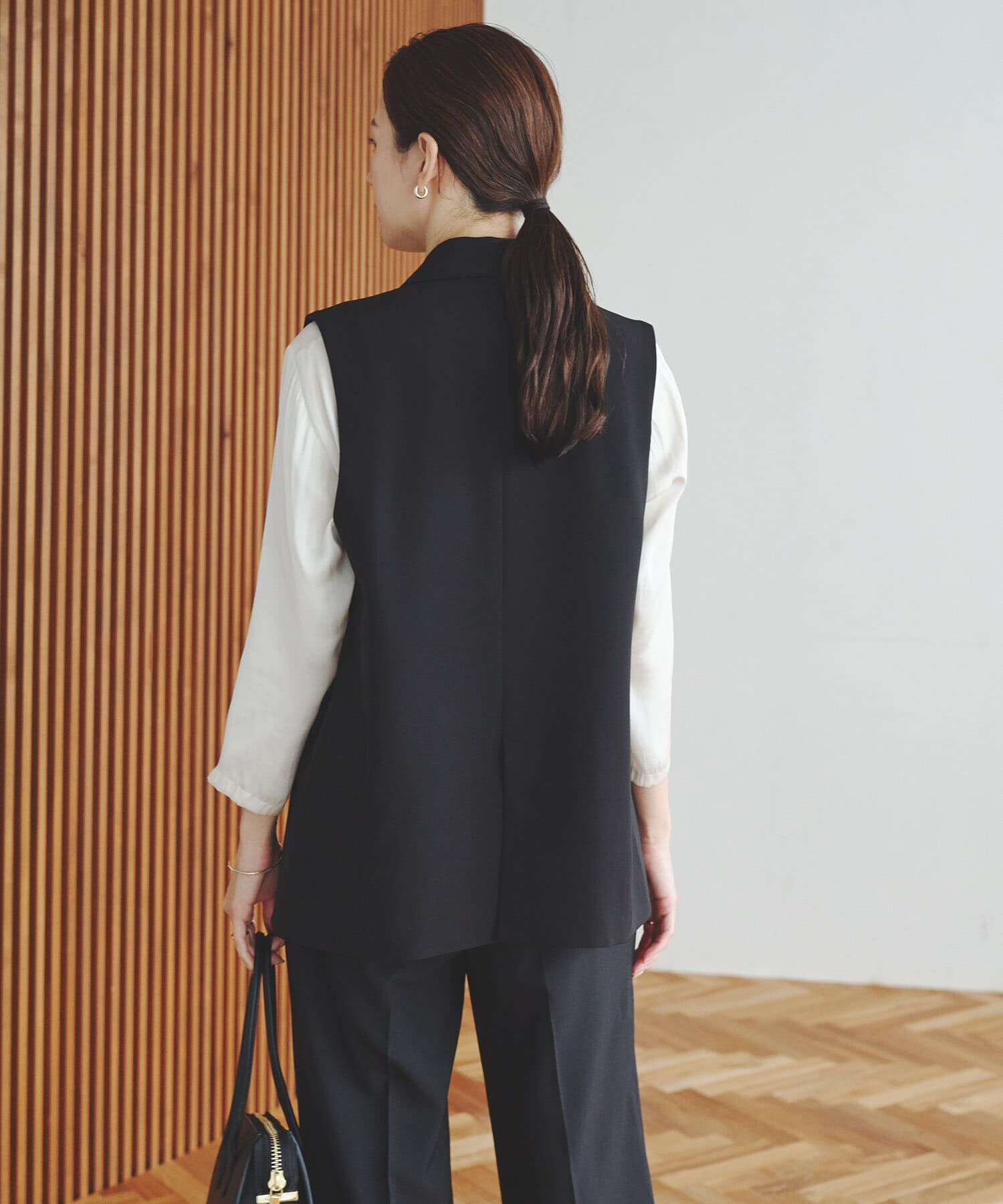 URBAN RESEARCH「『セットアップ対応』テーラードジレ」|ノーカラーコート|