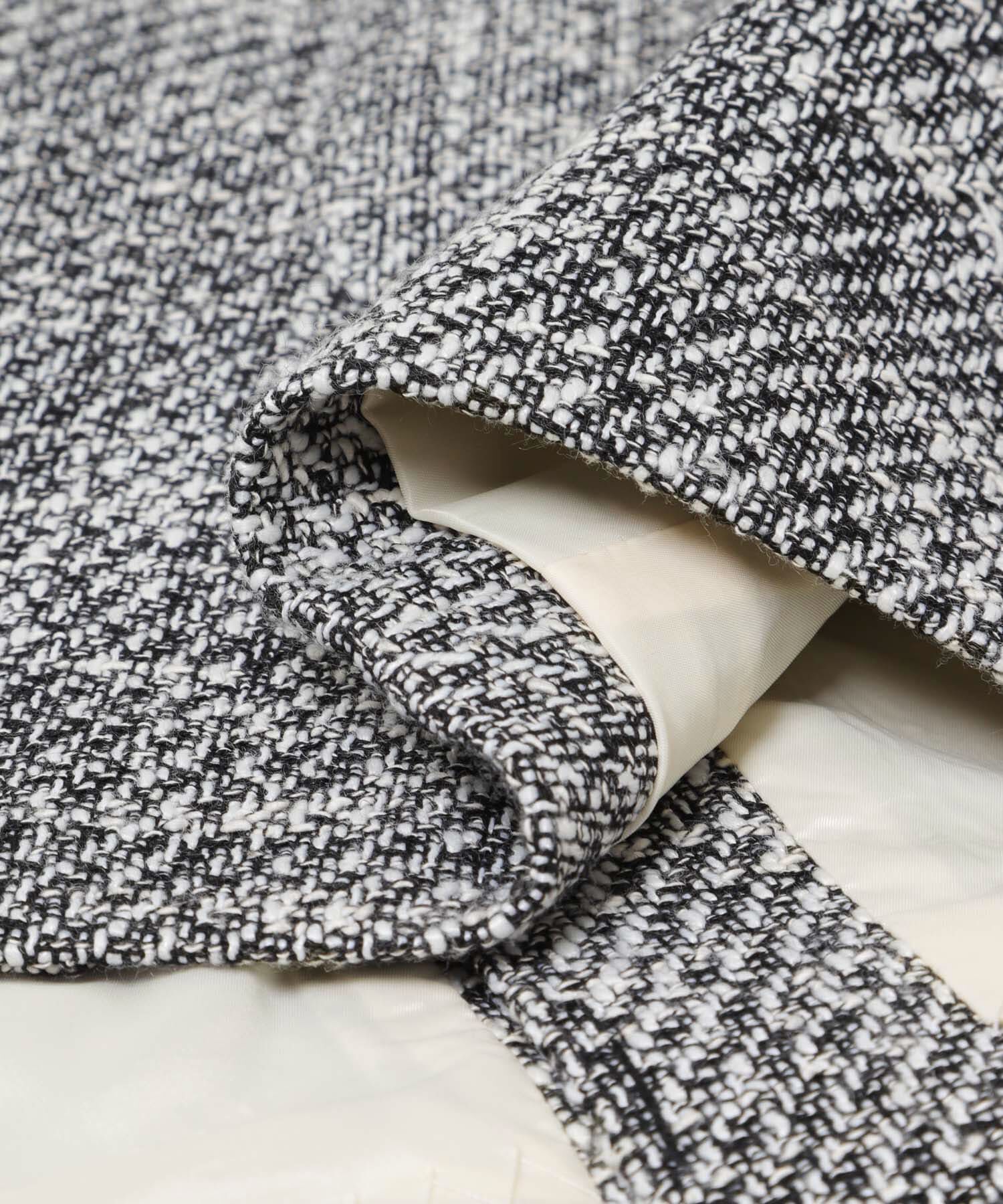 URBAN RESEARCH「ノーカラーツイードジレ」|ノーカラーコート|