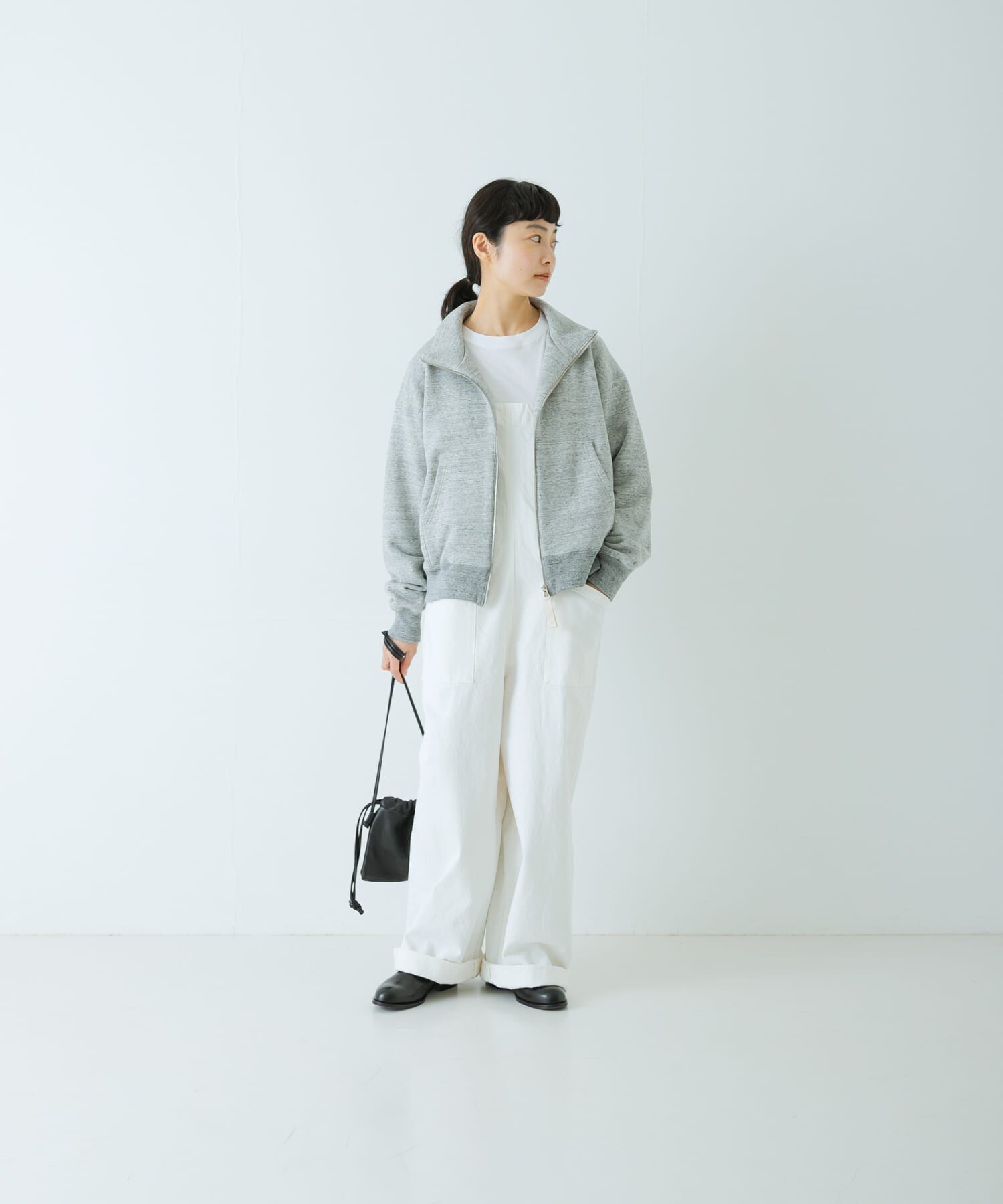 かぐれ「コットンスウェットスタンドジップ」|スウェット・ジャージ|