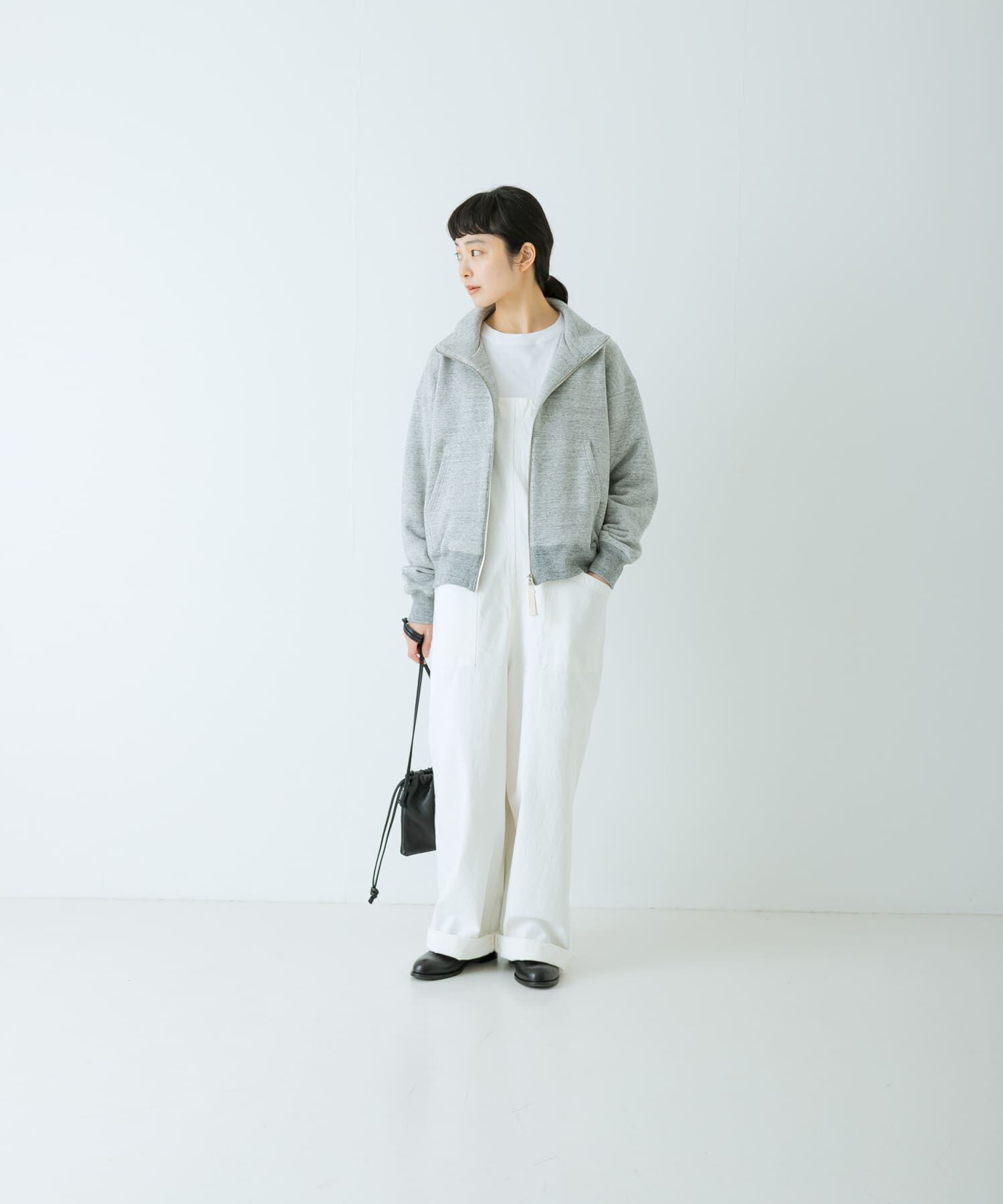 かぐれ「コットンスウェットスタンドジップ」|スウェット・ジャージ|