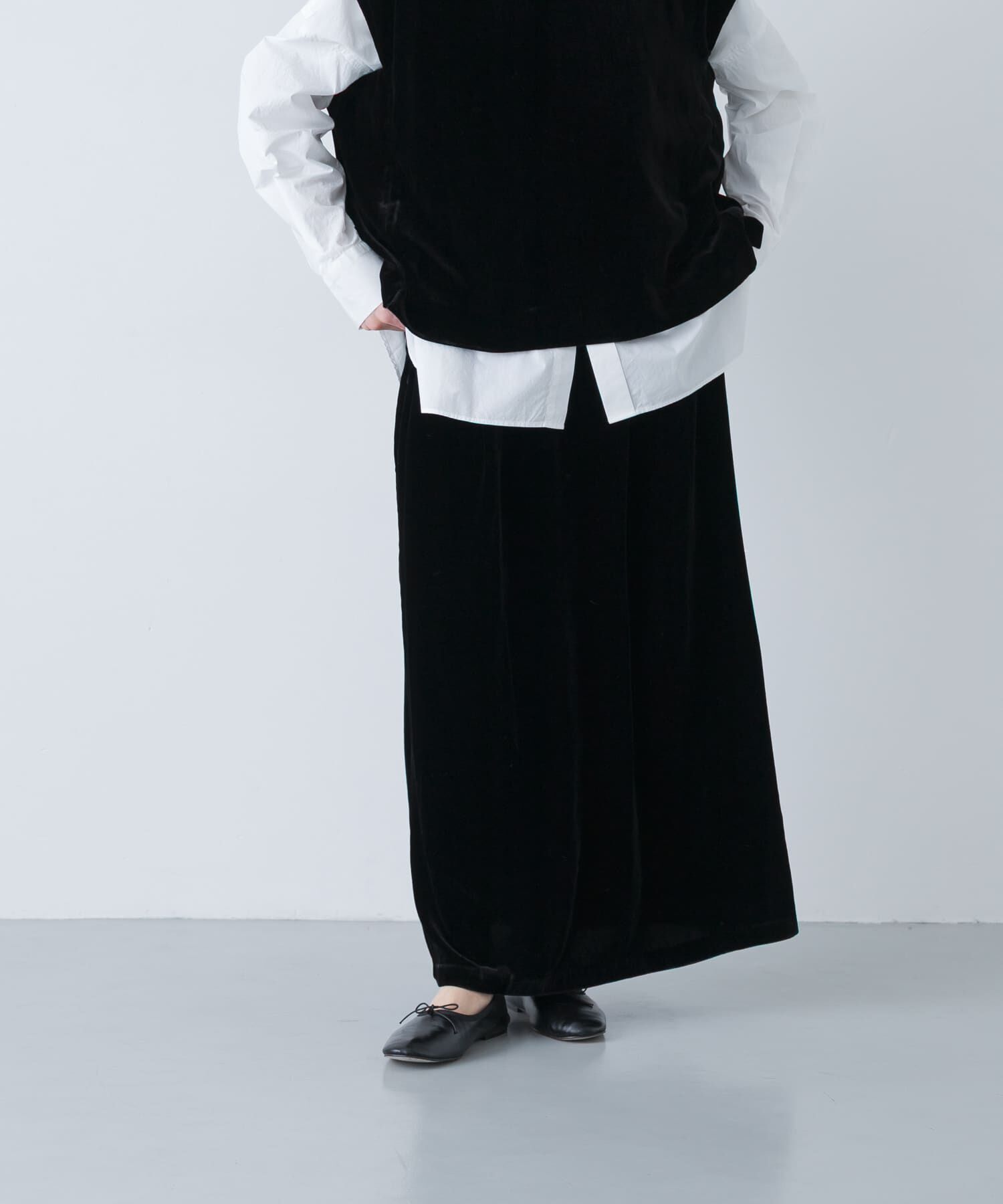 かぐれ「レーヨンシルクベルベットスカート」|スカート|