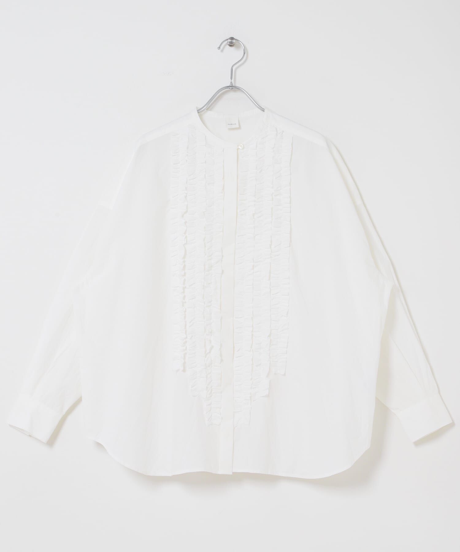 かぐれ「コットンフリルワイドシャツ」|シャツ・ブラウス|