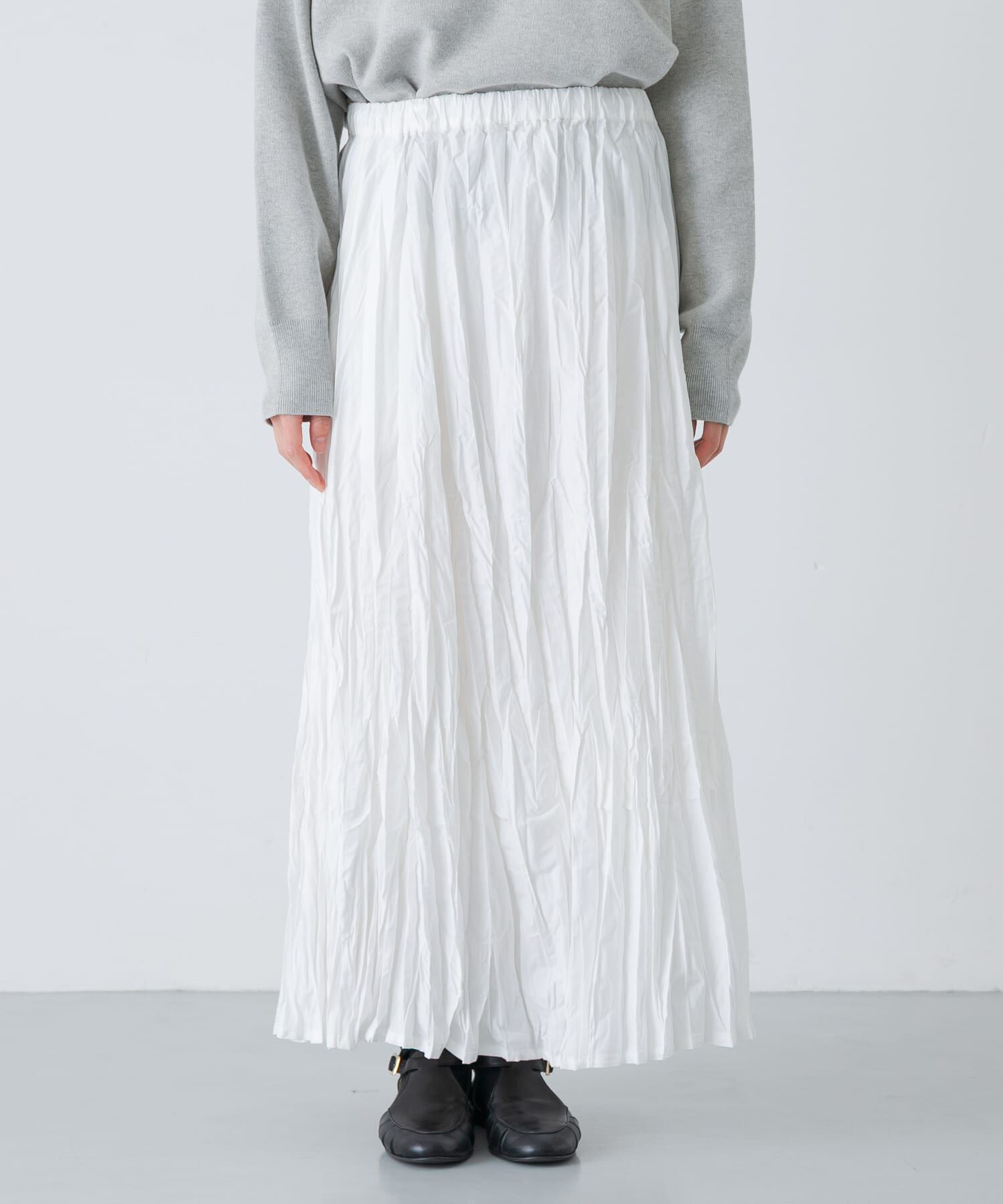 かぐれ「コットンクリンクルスカート」|スカート|