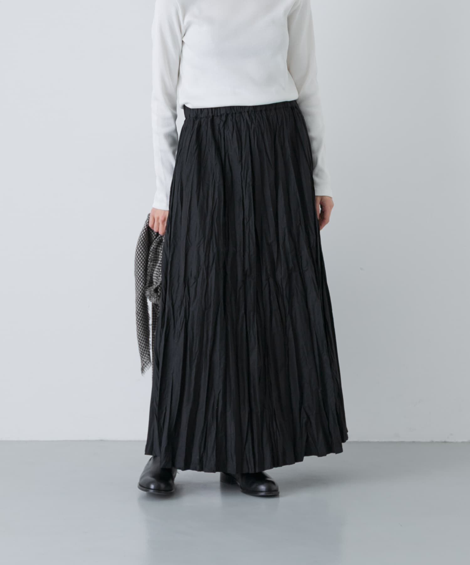 かぐれ「コットンクリンクルスカート」|スカート|