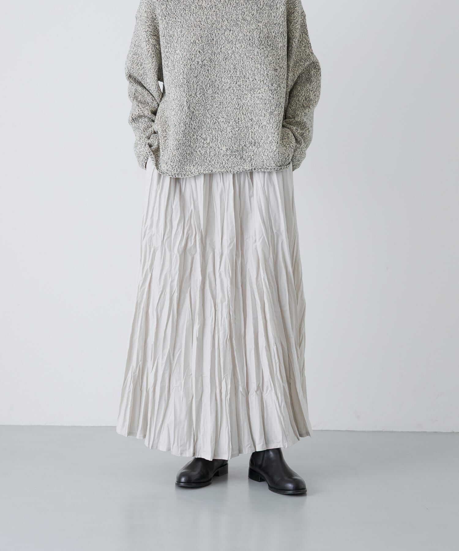 かぐれ「コットンクリンクルスカート」|スカート|