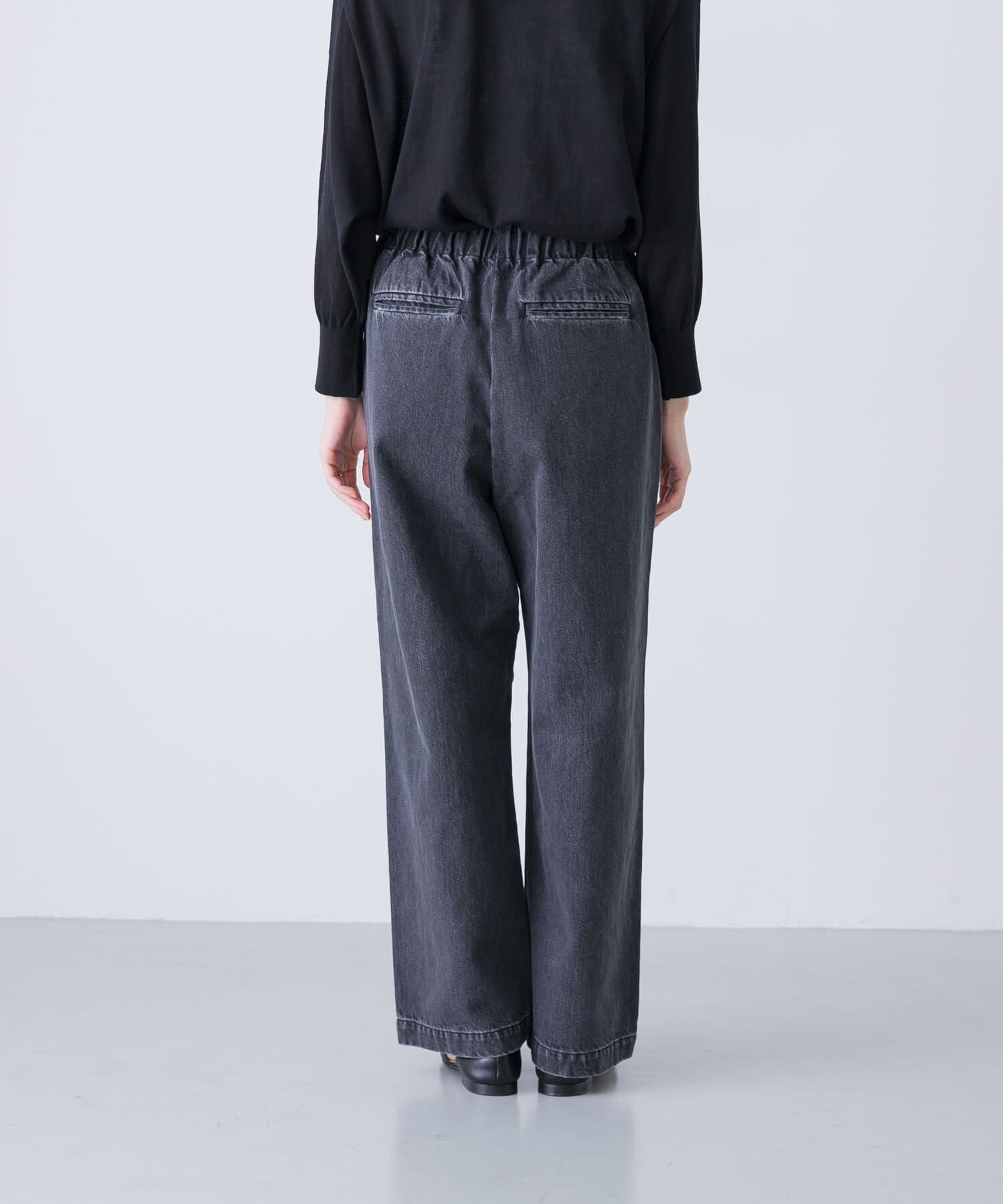 かぐれ「フェードデニムイージーパンツ」|デニム|