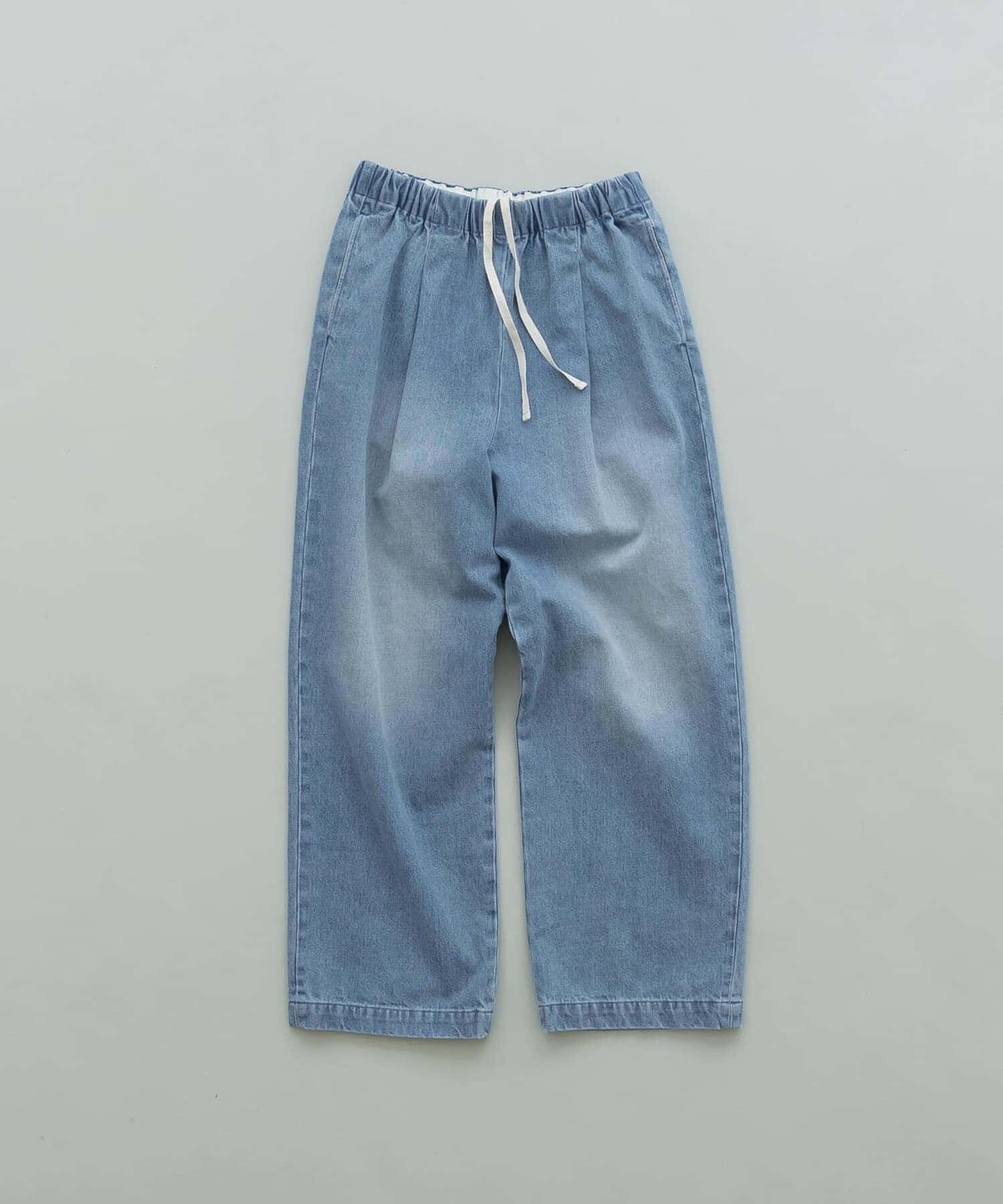 かぐれ「フェードデニムイージーパンツ」|デニム|